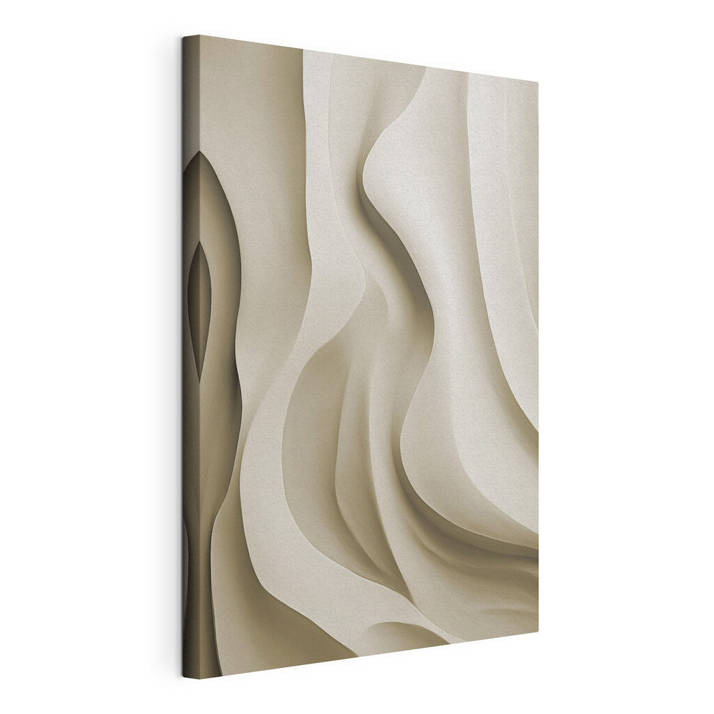 White wavy surface with curves