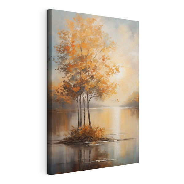 Wandbilder Wandbilder Gemälde von Bäumen in einem See (Artikelnummer: s49151)