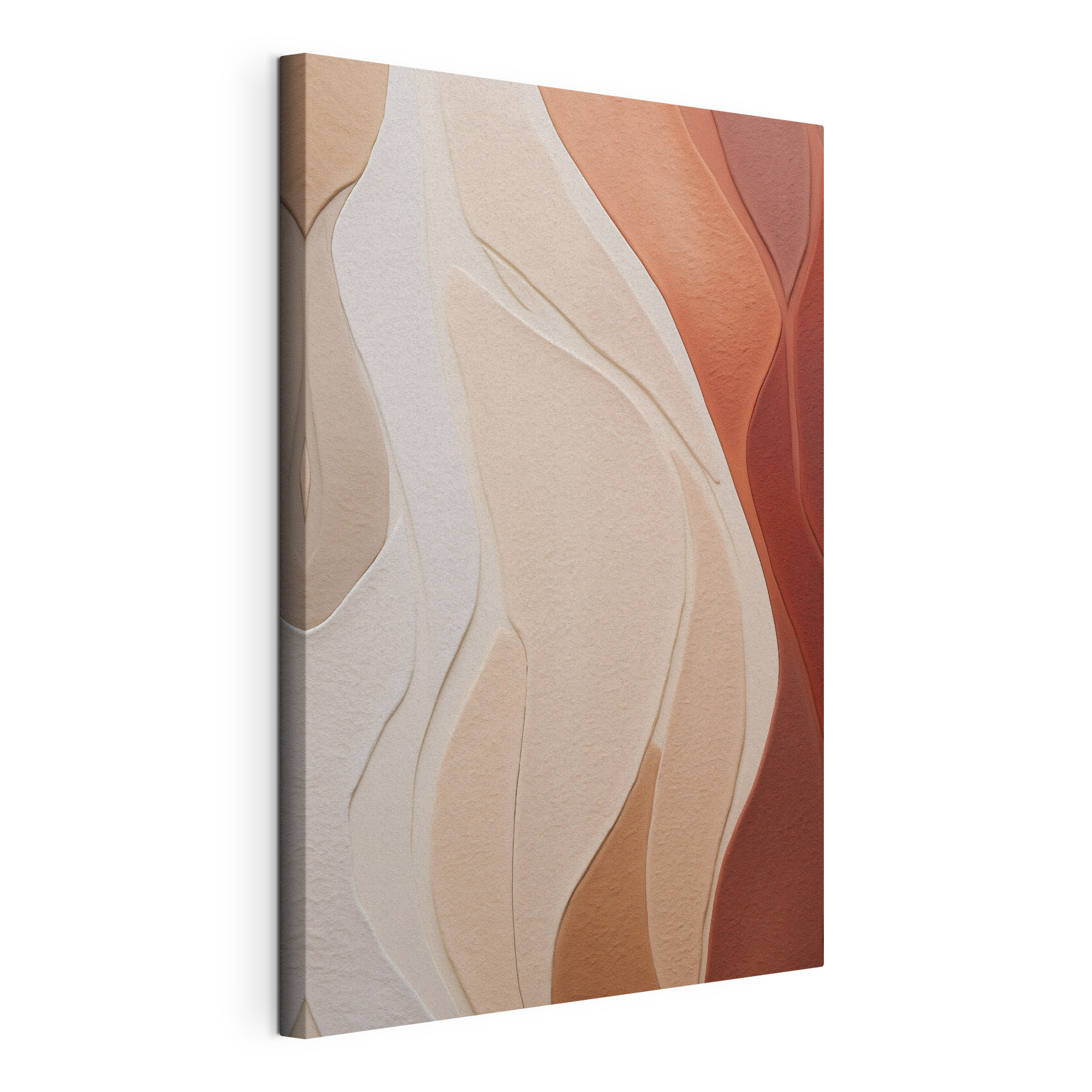Flowing layers of soft hues