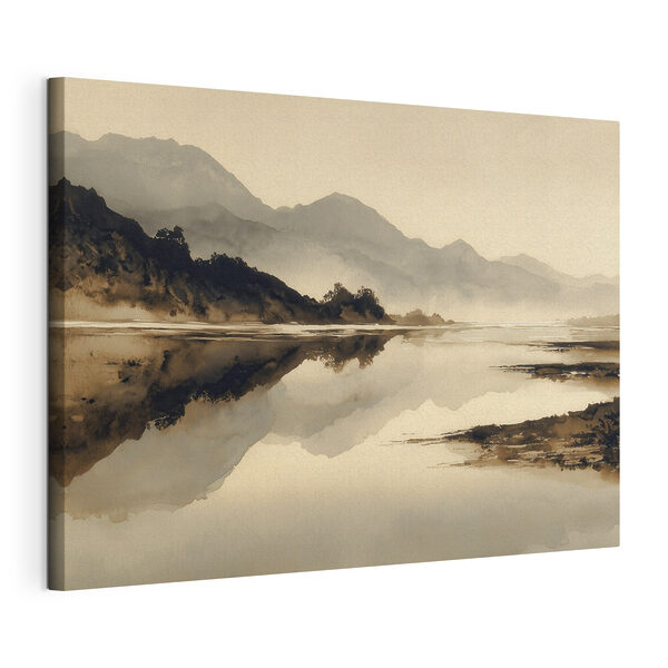 Wandbilder Aquarellbild eines Sees mit Bergen im Hintergrund (Artikelnummer: s49185) Wandbilder Wandbilder Aquarellbild eines Sees mit Bergen im Hintergrund (Artikelnummer: s49185)