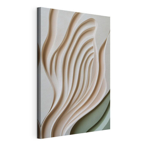Wandbilder Wandbilder Weiße und graue Wand mit wellenförmigen Linien (Artikelnummer: s49194)
