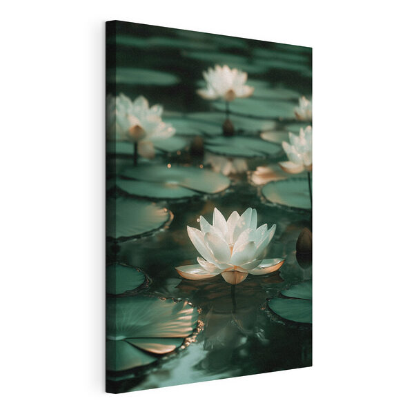 Wandbilder Weiße Blume auf dem Wasser (Artikelnummer: s49197) Wandbilder Wandbilder Weiße Blume auf dem Wasser (Artikelnummer: s49197)