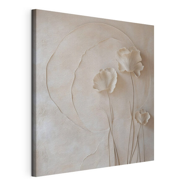 Wandbilder Wandbilder Weiße Blume an einer Wand (Artikelnummer: s49211)