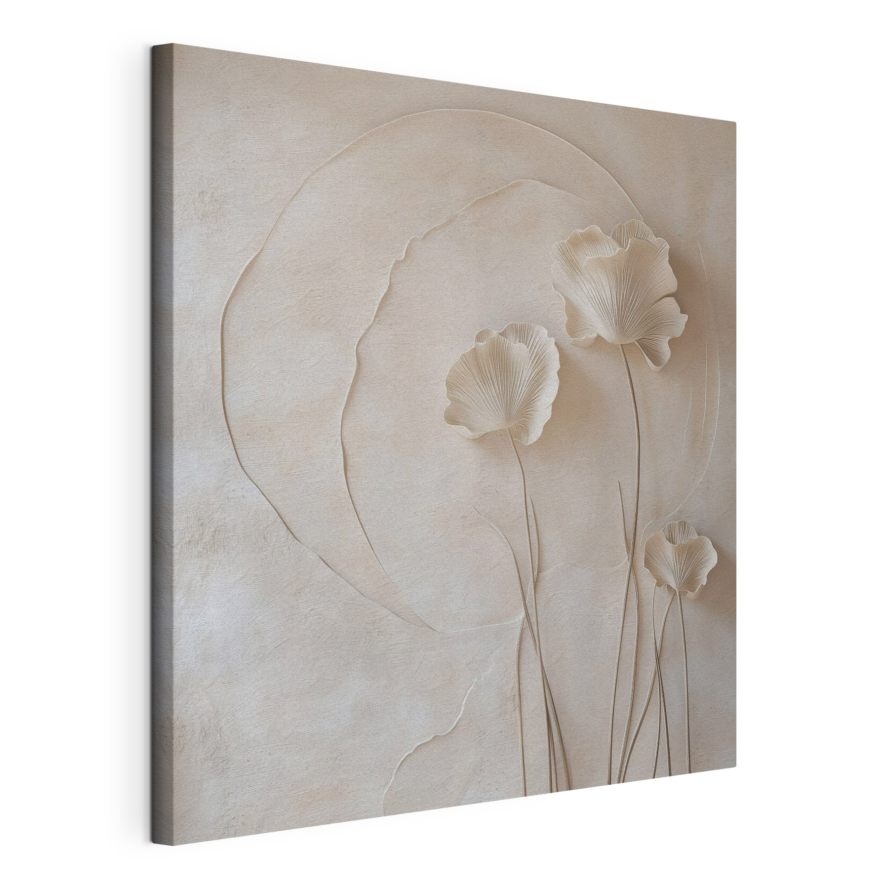 White flower on a wall