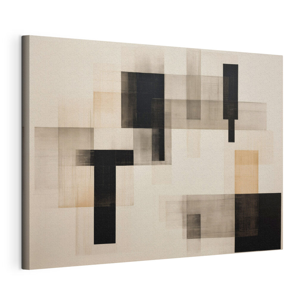 Black and tan and tan squares