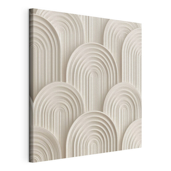 Wandbilder Wandbilder Weiße Wand mit weißen Kreisen (Artikelnummer: s49243)
