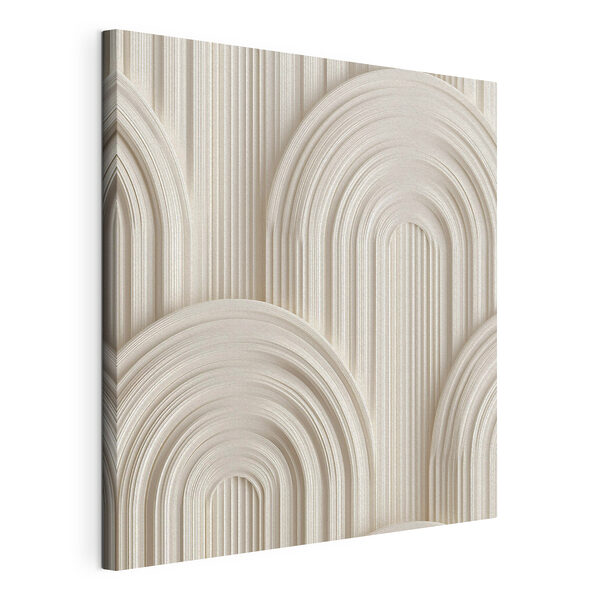 Wandbilder Wandbilder Weiße Wand mit geschwungenen Formen (Artikelnummer: s49244)