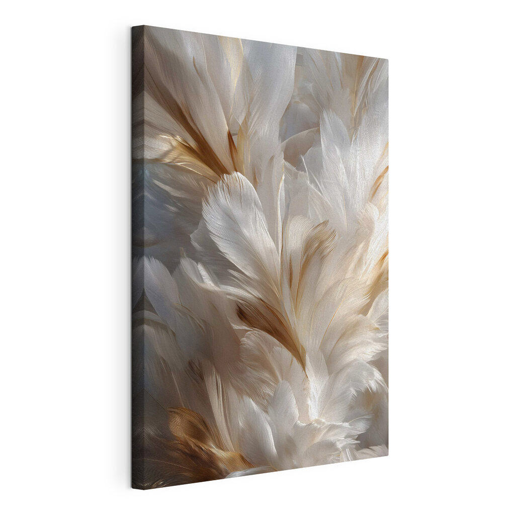 Delicate feathers in gentle hues Delicate feathers in gentle hues
