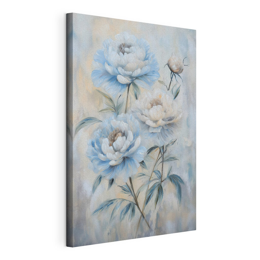 Painting of flowers on a wall
