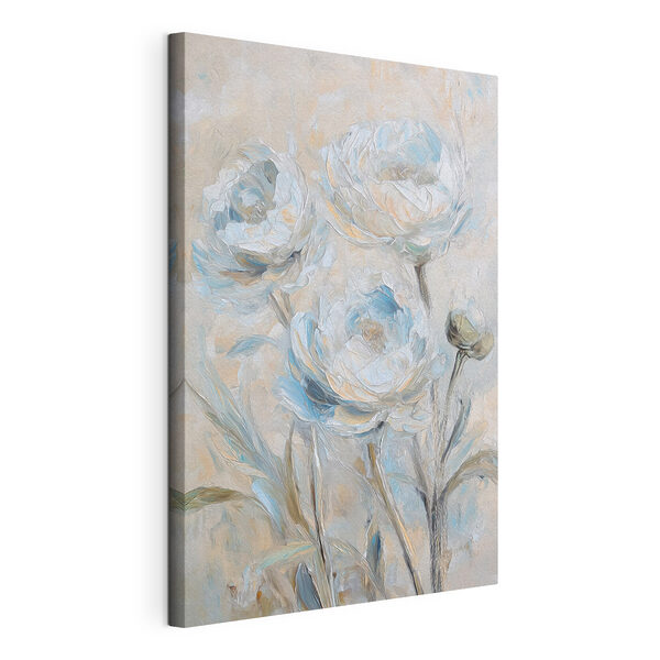 Wandbilder Wandbilder Blumenmalerei auf weißem Untergrund (Artikelnummer: s49280)