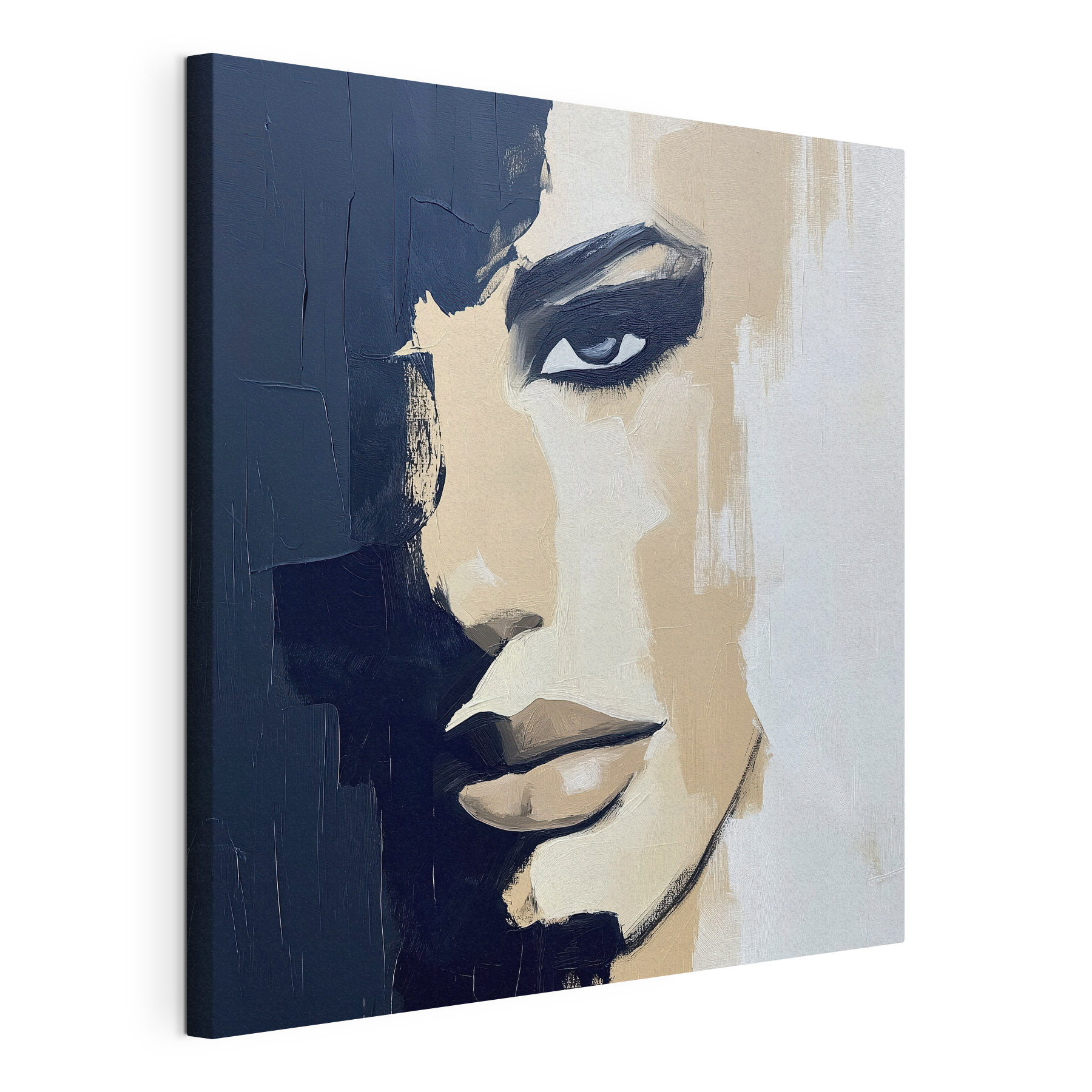 Painting of a woman's face