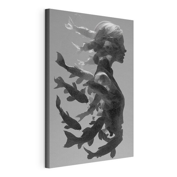 Wandbilder Frau mit einem Fisch im Haar (Artikelnummer: s49329) Wandbilder Wandbilder Frau mit einem Fisch im Haar (Artikelnummer: s49329)