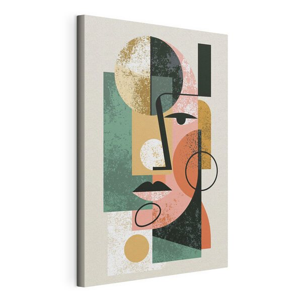 Wandbilder Kunstwerk, das ein Gesicht darstellt (Artikelnummer: s49342) Wandbilder Wandbilder Kunstwerk, das ein Gesicht darstellt (Artikelnummer: s49342)