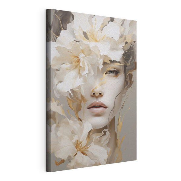 Wandbilder Wandbilder Frau mit Blumen im Gesicht (Artikelnummer: s49392)