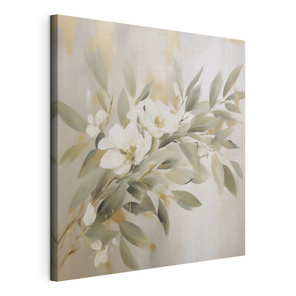 Wandbilder Wandbilder Gemälde mit Blumen und Blättern (Artikelnummer: s49394)