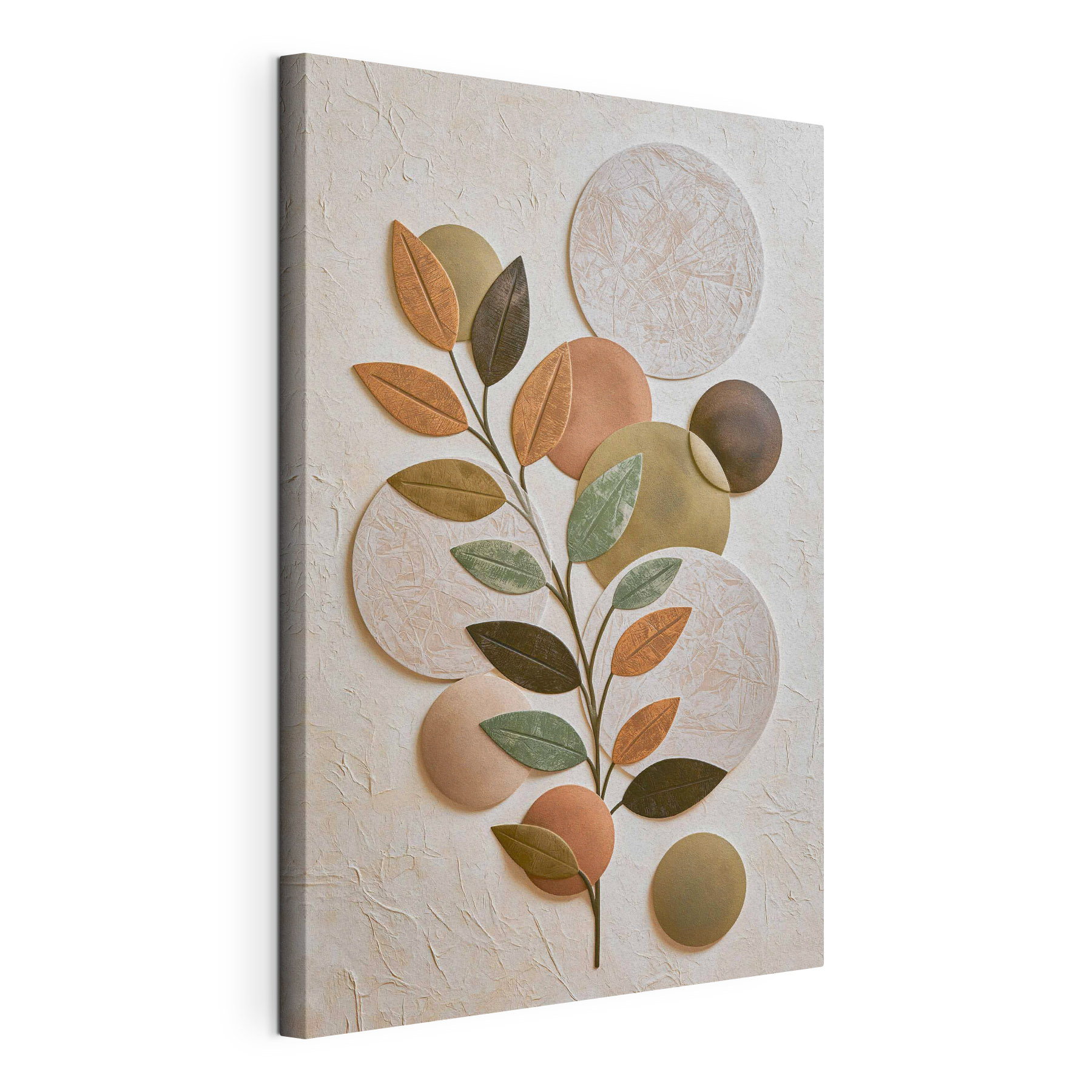 Natural shapes and earthy tones blend