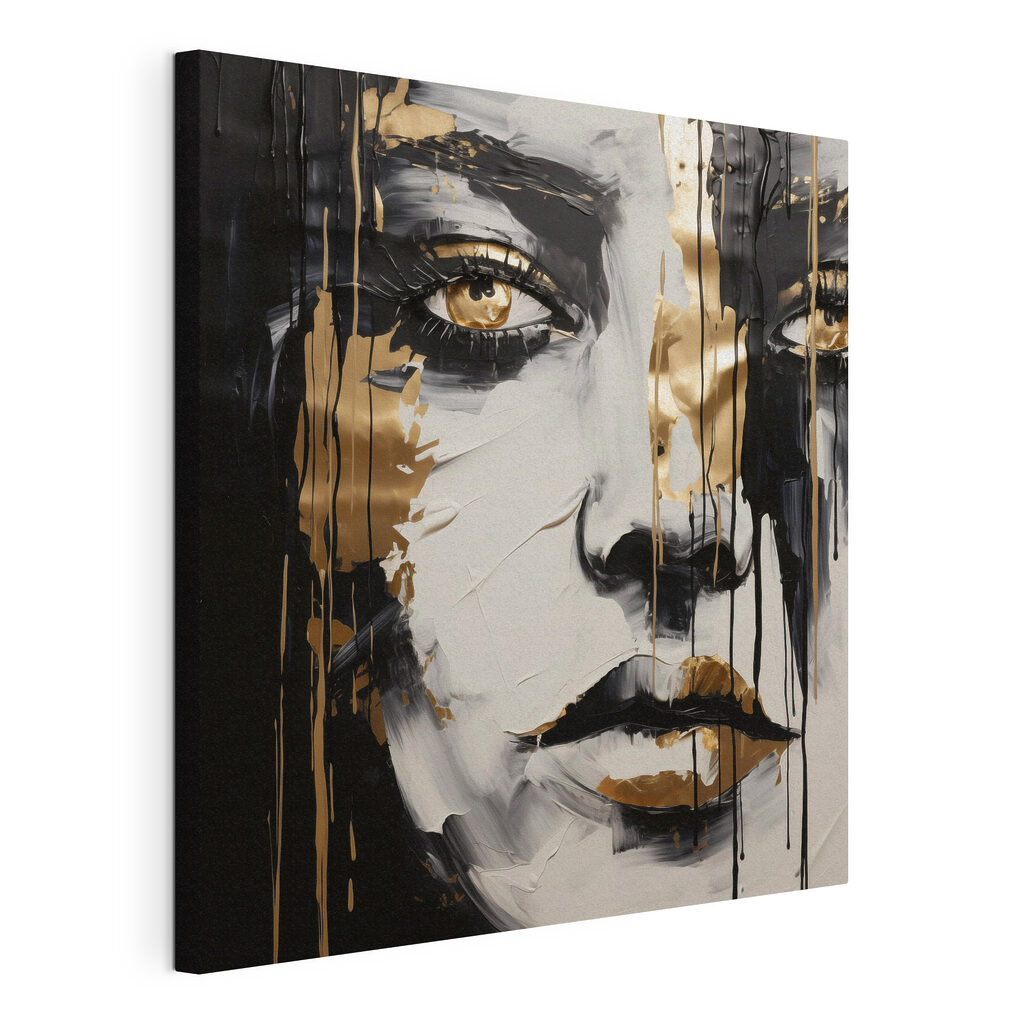 Emotive portrait in contrasting colors