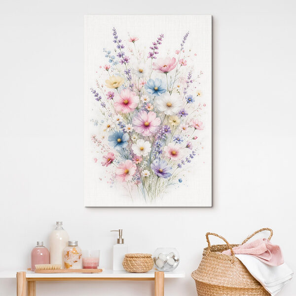 Bouquet of flowers on a white background