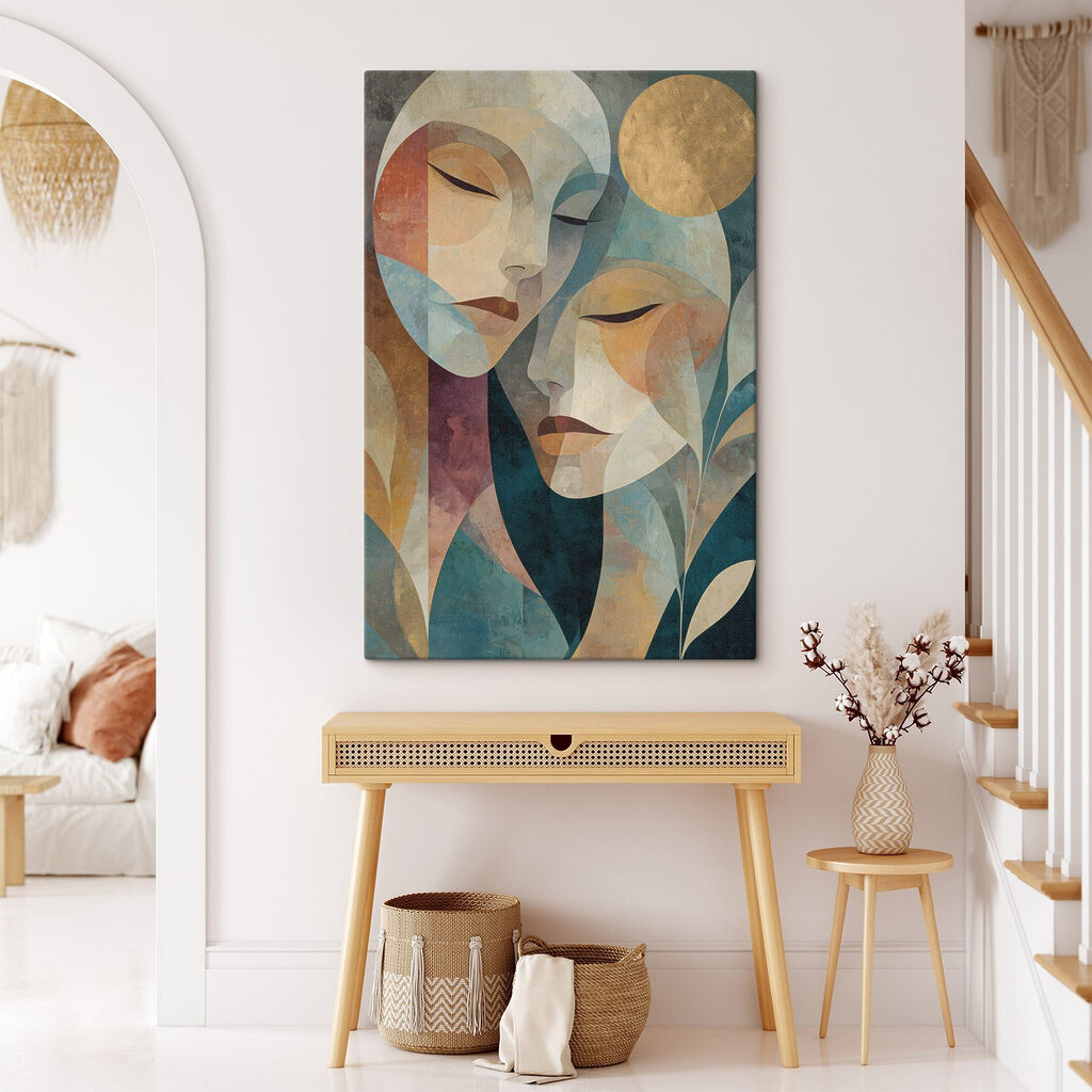 Painting of a woman's face