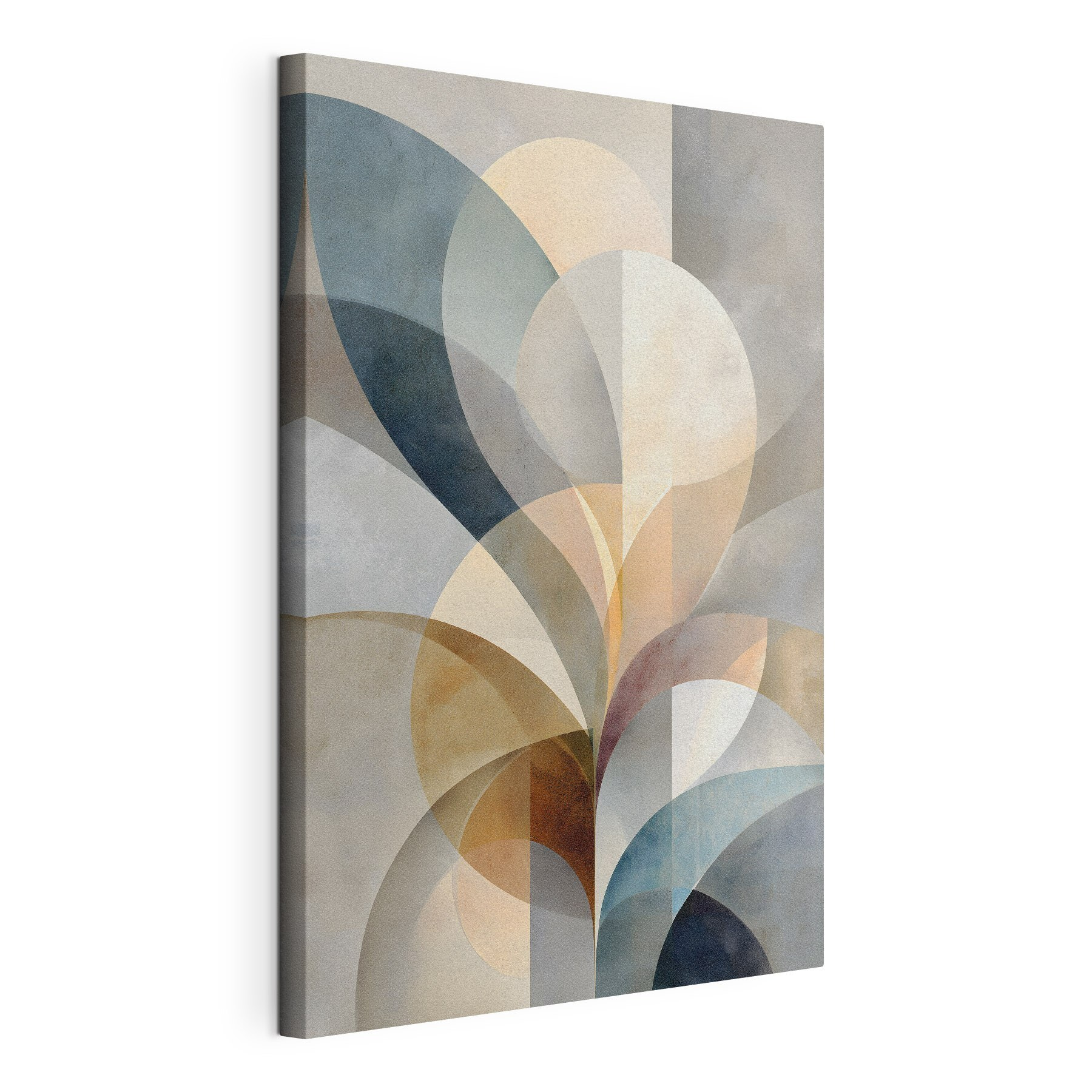 Abstract forms in soft color palette