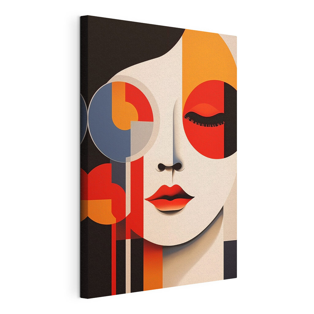 Face with different colors and shapes