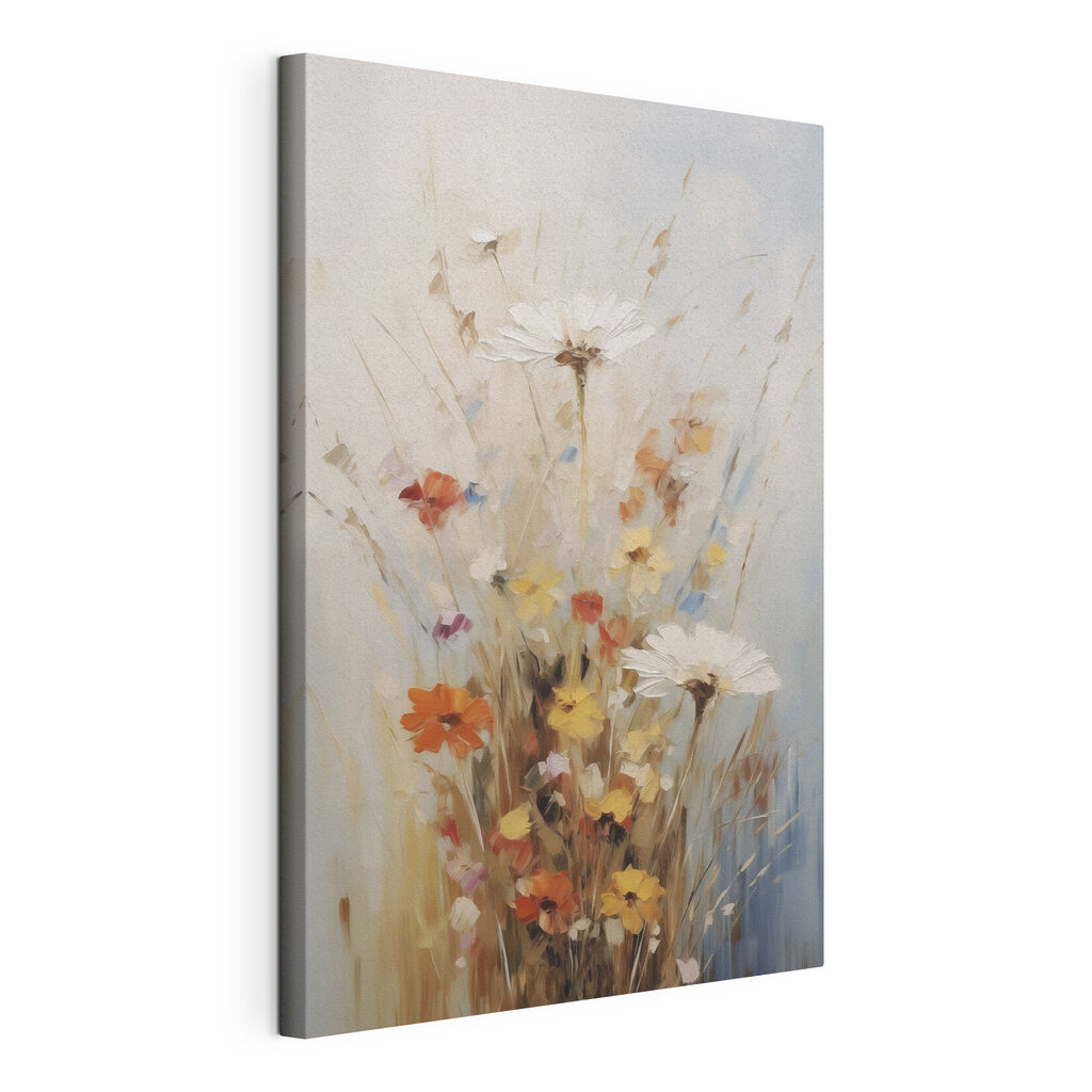 Painting of flowers in a vase Painting of flowers in a vase