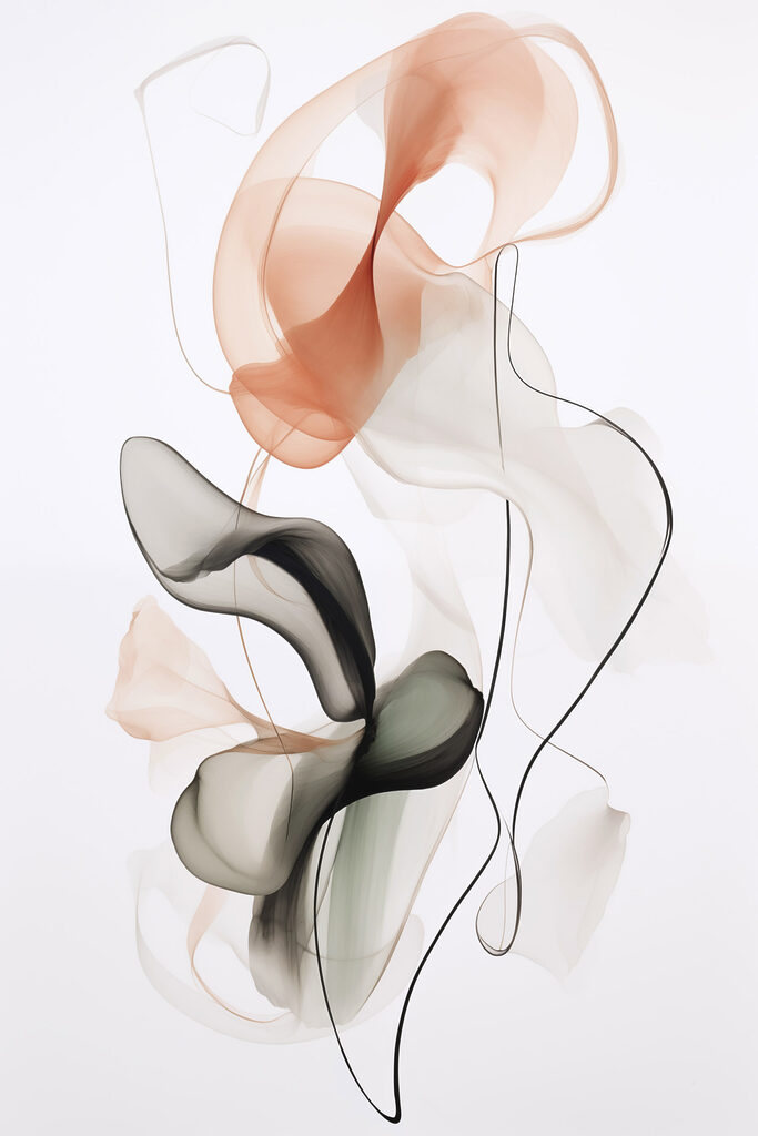 Delicate shapes in soft hues