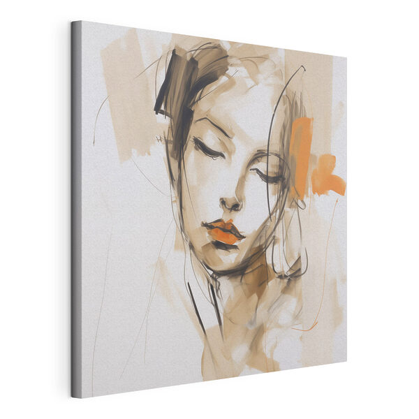 Drawing of a woman's face