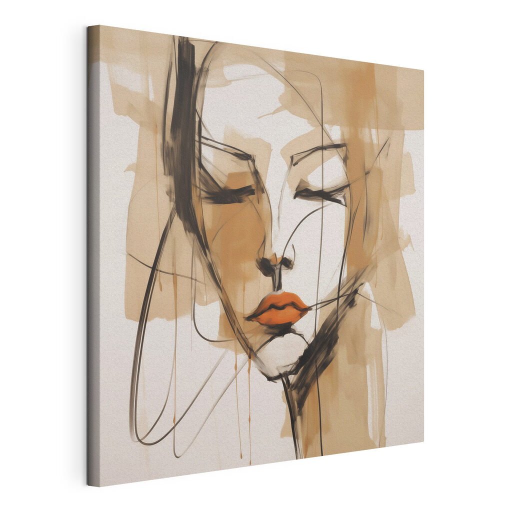 Painting of a woman's face