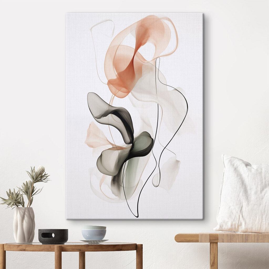 Delicate shapes in soft hues