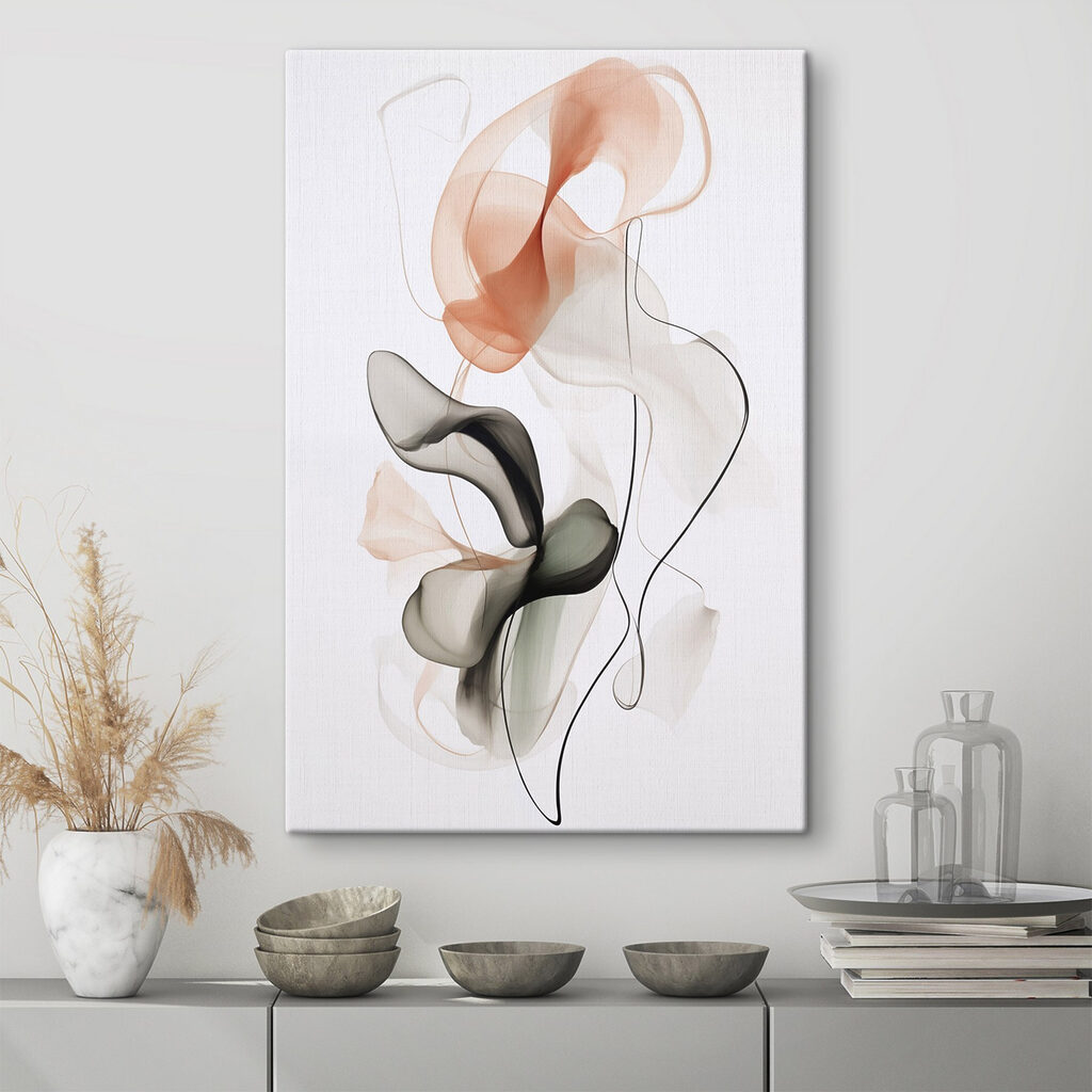 Delicate shapes in soft hues