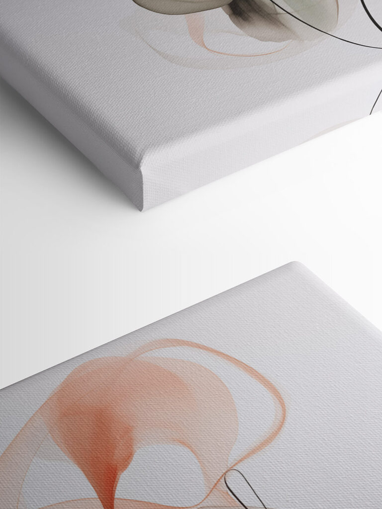 Delicate shapes in soft hues