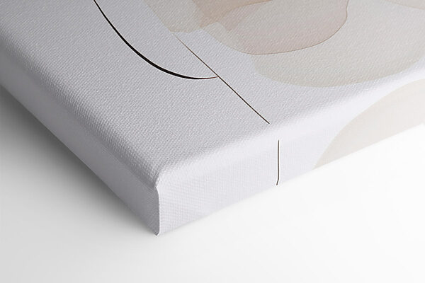 Fluid shapes in soft, warm tones