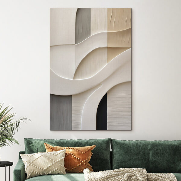 White and brown wall