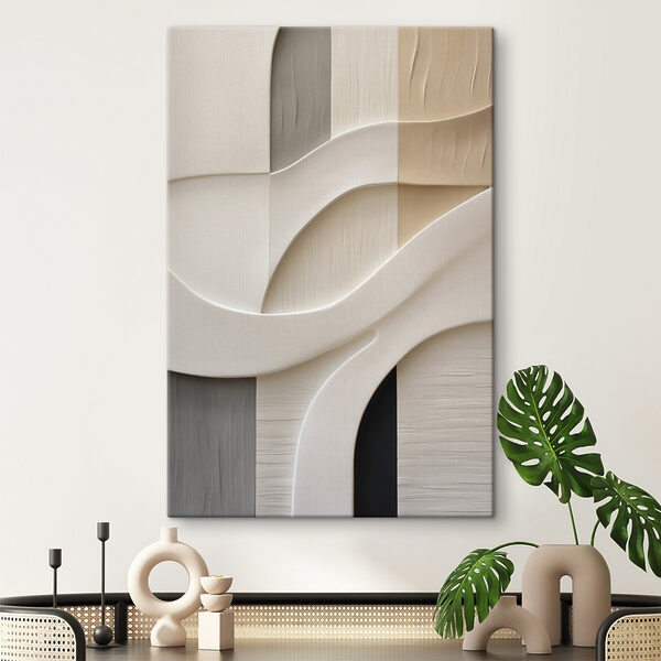White and brown wall