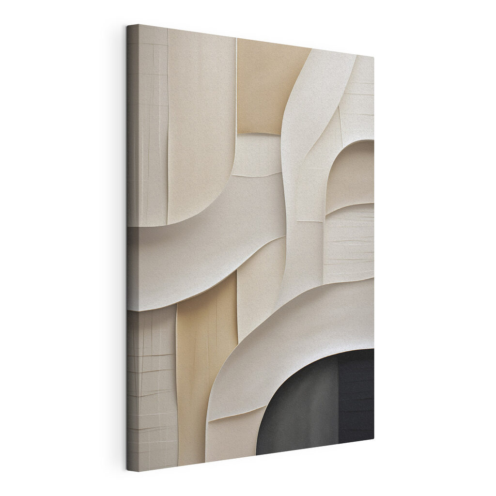 White and brown wall