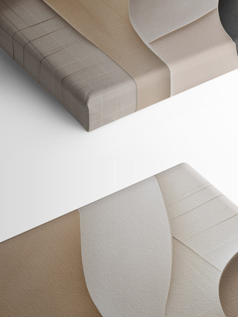 White and brown wall