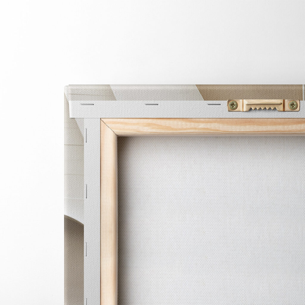 White and brown wall
