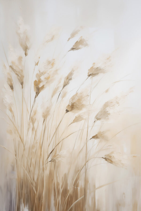 Delicate grasses in soft hues