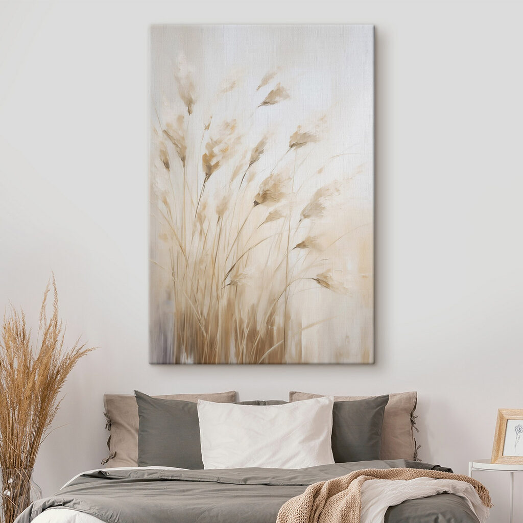 Delicate grasses in soft hues
