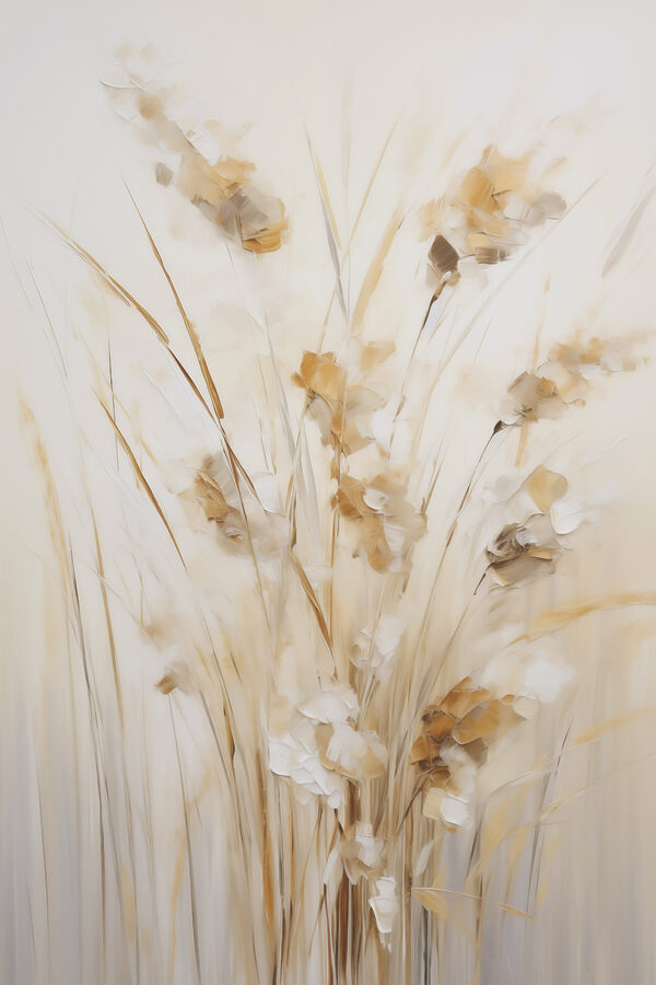 Painting of flowers in a vase