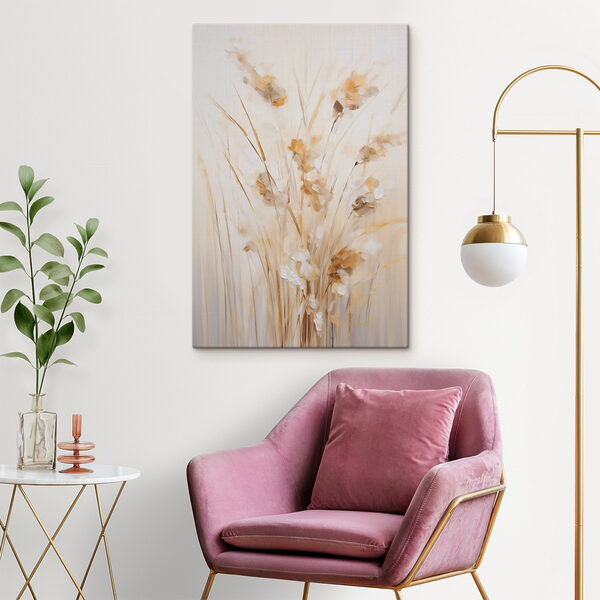 Painting of flowers in a vase