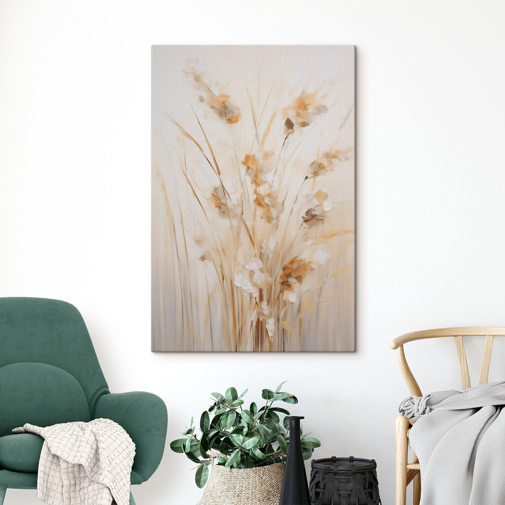 Painting of flowers in a vase