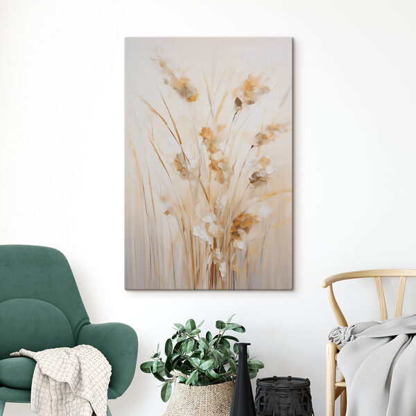 Painting of flowers in a vase