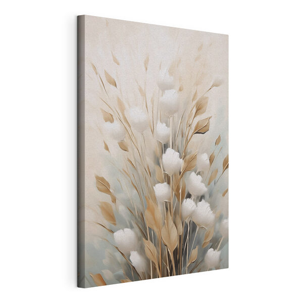 Painting of flowers and leaves