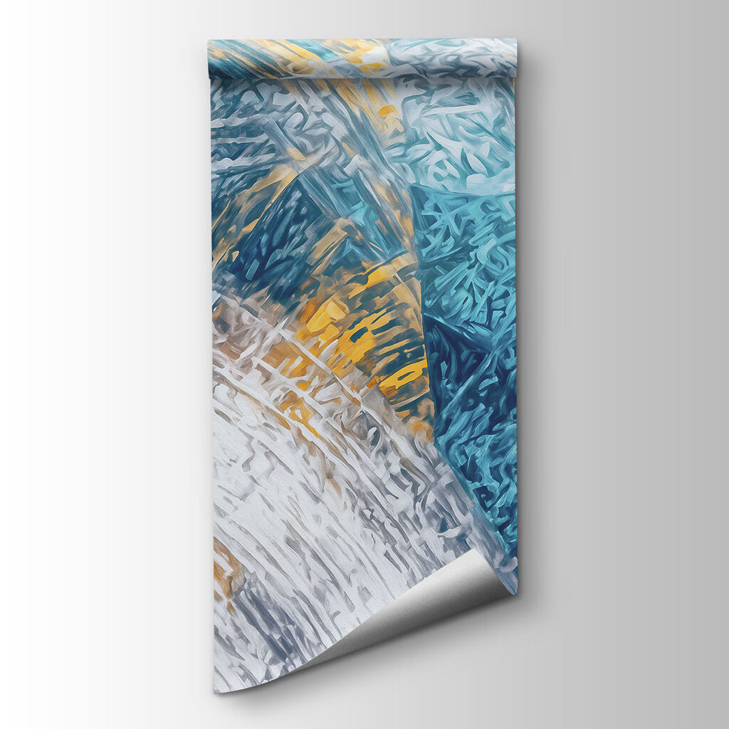 Abstract strokes in vibrant colors