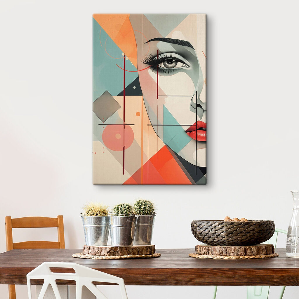 Painting of a woman's face
