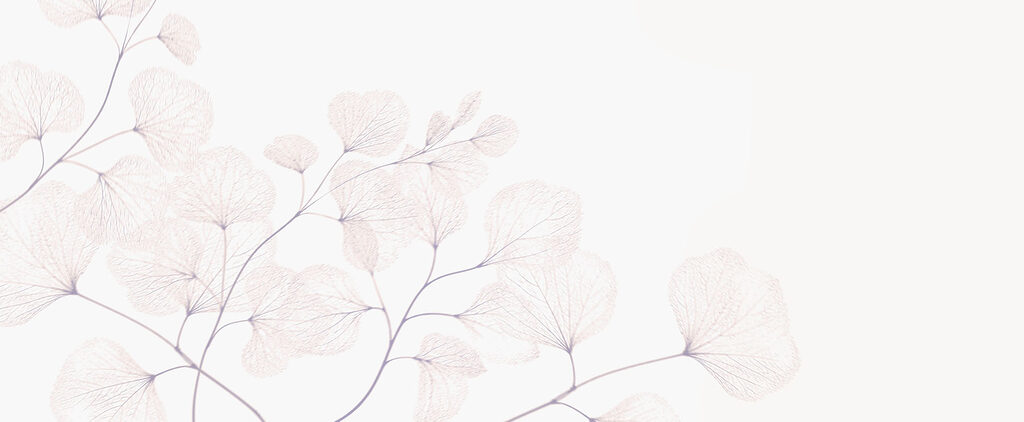 Delicate leaves on soft background