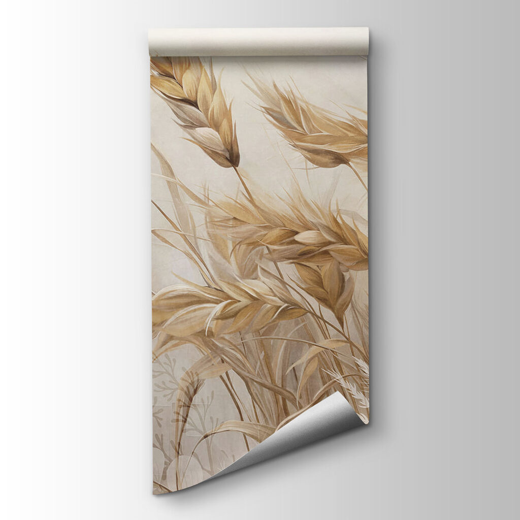 Painting of wheat plants