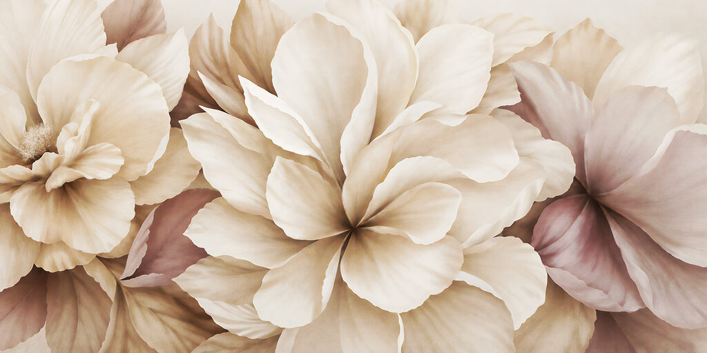 Delicate petals in soft hues